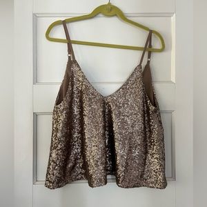 Gold sequin Tobi top